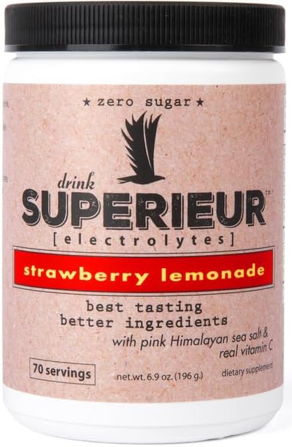 Superieur Electrolytes–Plant Based Electrolyte Supplement w/Sea Lemon(70 Serv)