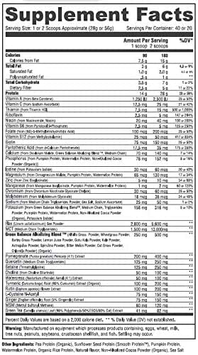 VIDAPURA Keto Green Protein Shake (40 Servings)