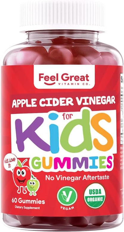 Organic Kids Apple Cider Vinegar Gummies 60 Day