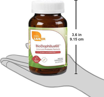 Zahler BioDophilus High Potency Probiotic Formula 60 Billion 60 Capsules