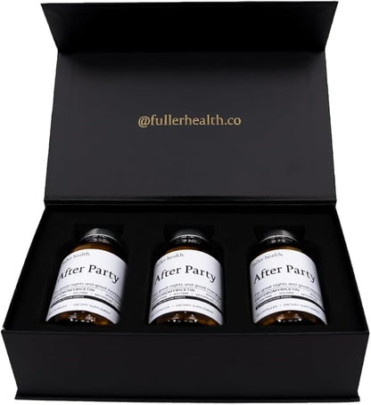 After Party DHM Dihydromyricetin Supplement | Supports Liver, Metabolism, Energy Levels, Post-Celebration Relief | Feel Refreshed, 650mg Per Pill | 3 Bottles, 72 Servings