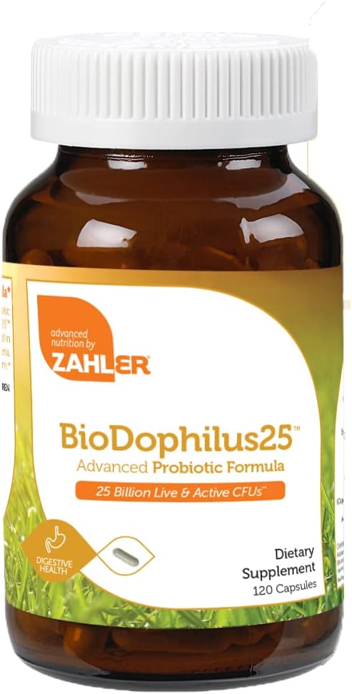 Zahler Advanced Nutrition Probiotic Nutritional Supplement 25 Billion 120 Capsules