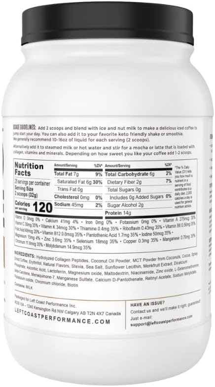 Keto Breakfast Shake Meal Replacement, 2lb