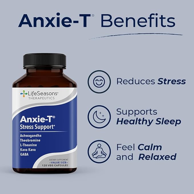 Anxie-T - Stress Relief Supplement - 120 Capsules