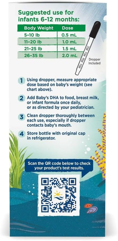 Nordic Naturals Baby’s DHA Vegetarian, Unflavored 1050 mg Omega-3-1 oz 15 Servings