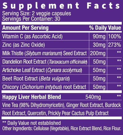 purple tree Happy Liver Daily 60 Veggie