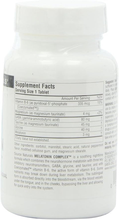 Source Naturals Sleep Science Melatonin Complex 3 mg 100 Lozenges