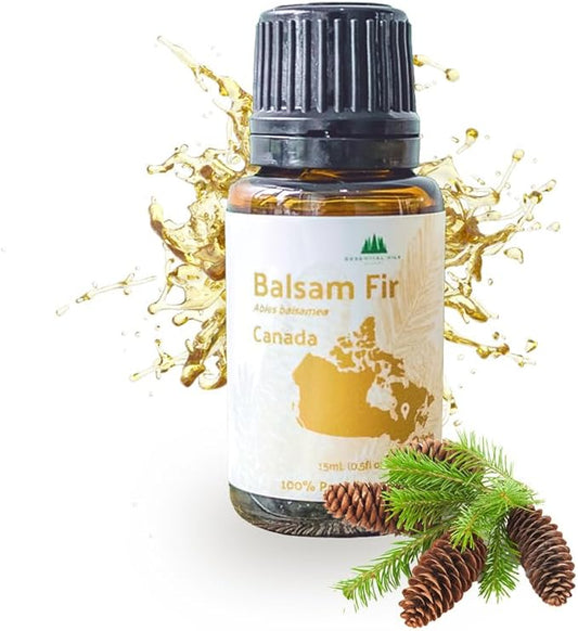 Balsam Fir Essential Oil (15ml) - Direct from Our Farm Partner in Canada - Essential Oils for Home, Humidifier, or Aromatherapy | Pure Therapeutic Grade