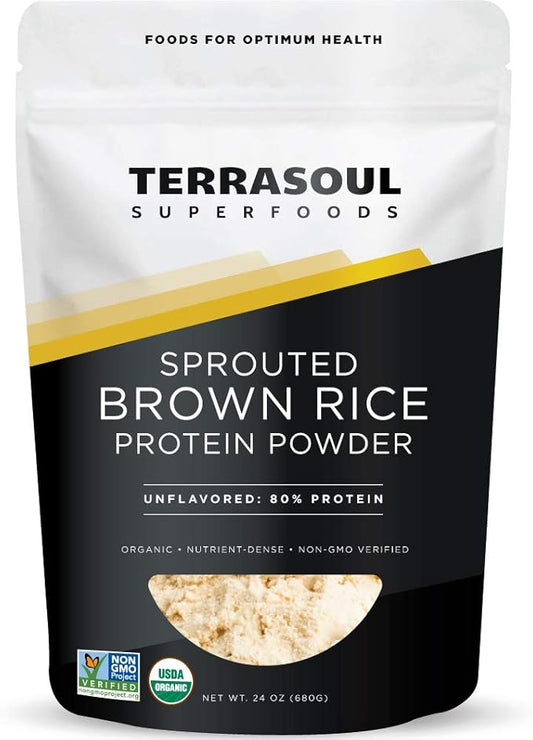 Terrasoul Superfoods Organic Sprouted Brown Rice 1.5 Pounds
