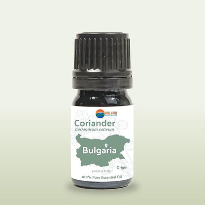 Coriander Essential Oil - Direct from Balkan Essential Oils - Pure Aromatherapy Diffuser Oils Scents | 100% Pure Therapeutic Grade (5ml)