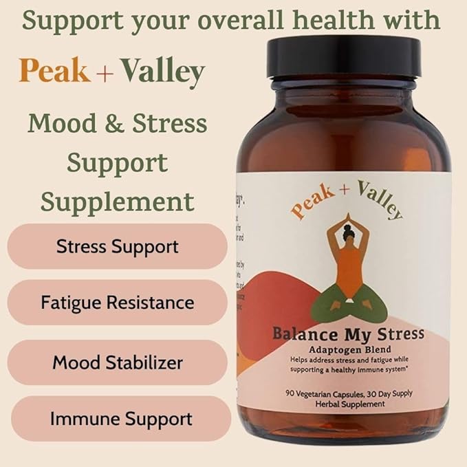 Peak + Valley Stress Relief Supplement 90 Ct