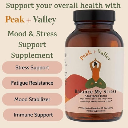 Peak + Valley Stress Relief Supplement 90 Ct