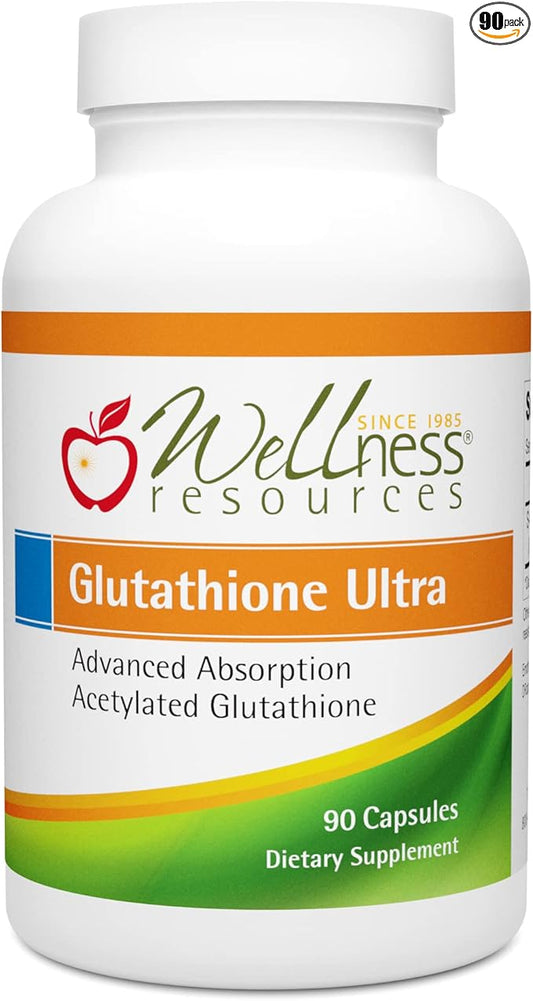 Wellness Resources Glutathione Ultra with Emothion (100mg, 90 90 Capsules)