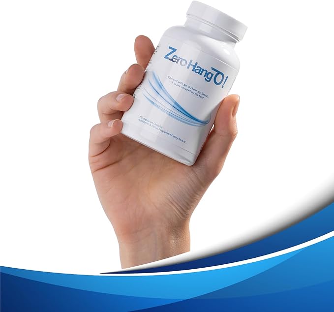 ZeroHangO!- 120 Capsules. Better Morning and Hydration Pills Dihydromyricetin, Taurine, Essential Phospholipids, Glutathione. Recovery, Relief.
