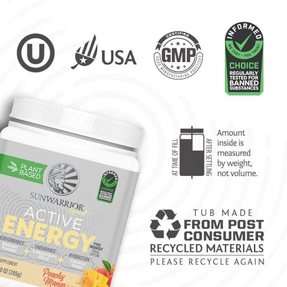 Sunwarrior Plant-based Preworkout Powder Hydration Blend 30 Servings