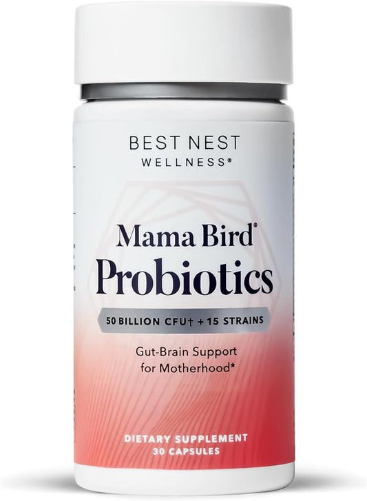 Best Nest Wellness Mama Bird Probiotics 50 Billion 30 Capsules