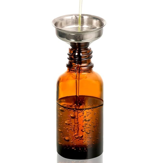 4 Pack, 1 oz Amber Glass Dropper Bottles Plus 2pcs Graduated Calibrated Glass Pipettes (1ml)- 30ml Dark Brown Tincture Bottles with Eye Droppers for Essential Oils, Liquids - Leakproof Travel Bottles