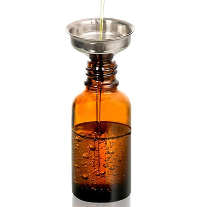 4 Pack, 1 oz Amber Glass Dropper Bottles Plus 2pcs Graduated Calibrated Glass Pipettes (1ml)- 30ml Dark Brown Tincture Bottles with Eye Droppers for Essential Oils, Liquids - Leakproof Travel Bottles