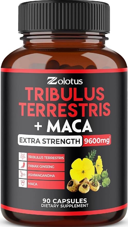 Zolotus Premium Tribulus Terrestris Capsules 9600mg Per 90 Counts 3 Months