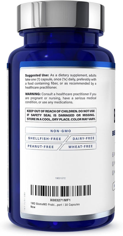 1MD Nutrition BiomeMD Probiotics 62 Billion 15 Comprehensive 60 Capsules