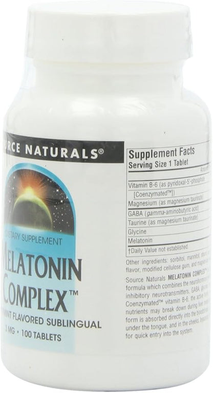 Source Naturals Sleep Science Melatonin Complex 3 mg 100 Lozenges