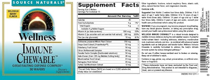 Source Naturals Wellness Immune Chewable Defense Complex* 30 Chewables