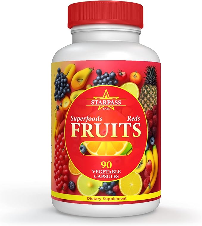 Vegetarian Balance of Superfoods Reds Fruits 90 Fruits, 90 Veggies