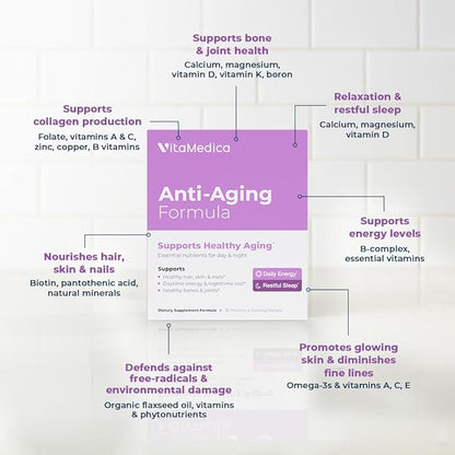 VitaMedica Anti-Aging Formula 4-in-1 Health and 30 AM