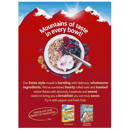Alpen Original Muesli, Swiss Style Muesli Cereal, Whole Grain, Non-GMO Project Verified, Heart Healthy, Kosher, Vegan, 14 Oz Box (Pack of 6)
