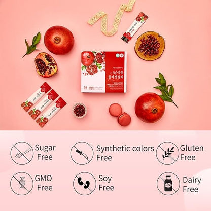 HAMCHOROK❤️Rg+ Anti-Aging Korean-Beauty Pomegranate Collagen Jelly 20g x60 x60 stick/ Joint(60)