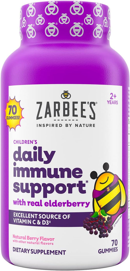Zarbee's Children's Elderberry Immune Support Gummies 70 Count