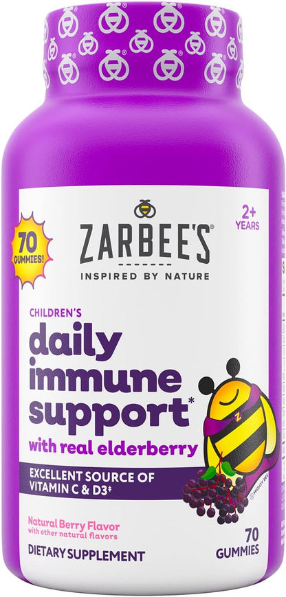 Zarbee's Children's Elderberry Immune Support Gummies 70 Count