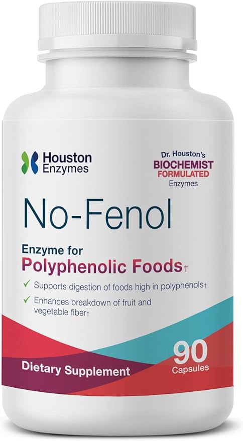 – No-Fenol Enzyme for Polyphenolic Foods 90 Capsules (90 Doses)