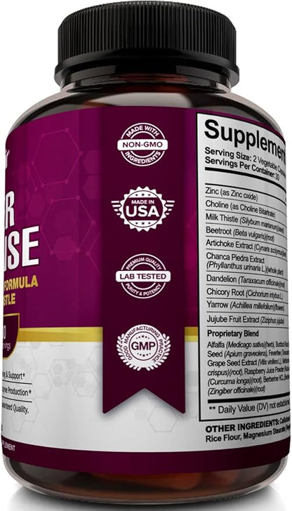 NutriFlair Liver Cleanse Detox & Repair 60 Veggie