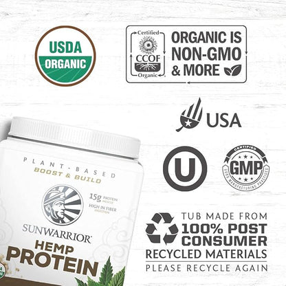 Sunwarrior Vegan Protein Powder with BCAA 25 Servings 750 G