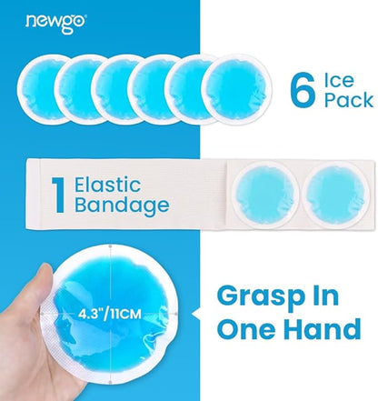 NEWGO Small Ice Packs for Injuries, 6 Pack