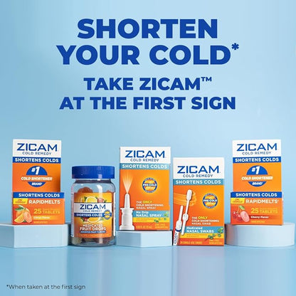 Zicam Cold Remedy Zinc Rapidmelts, Cherry 25 Count