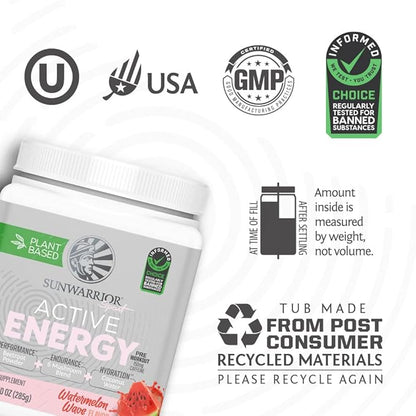 Sunwarrior Plant-based Preworkout Powder Hydration Blend 30 Servings