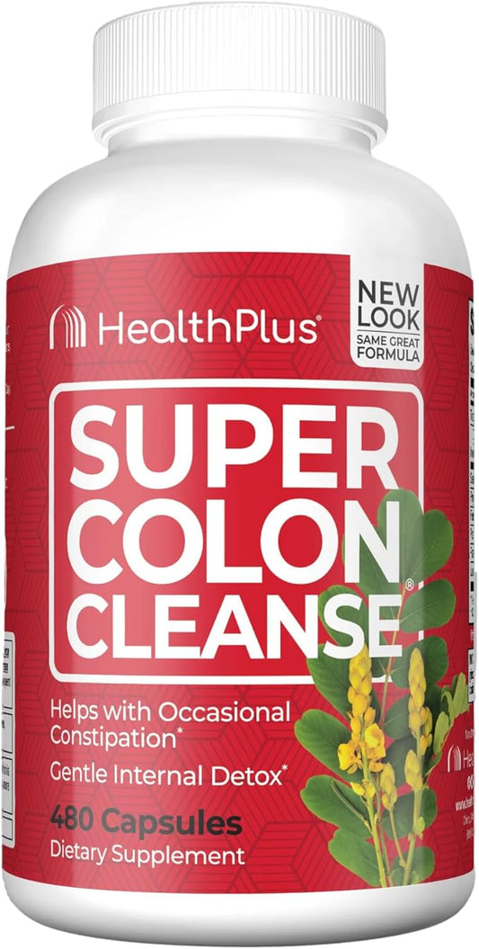 Health Plus Super Colon Cleanse: 10-Day 12 Cleanses, 480 Capsules