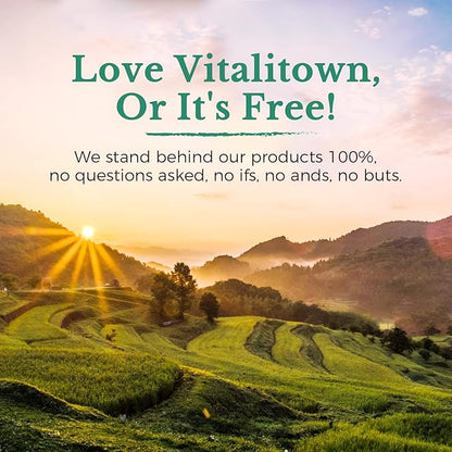 VITALITOWN Immune Support Supplement, with Elderberry, D3 6000IU, 6000IU, Selenium, 9-in-1 Immunity, 60 Caps