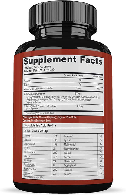 Super-Absorb Multi Collagen Pills (Type I (90 Capsules)