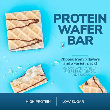 WonderSlim Protein Wafer Snack Bar, Mocha, 200 Calories, 15g Protein, 0mg Cholesterol (5ct)