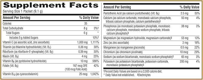 Emergen-C 1000mg Vitamin C Powder, with Antioxidants, B Vitamins and Electrolytes, Supplements for Immune Support, Caffeine Free Fizzy Drink Mix, Raspberry Flavor - 30 Count/1 Month Supply