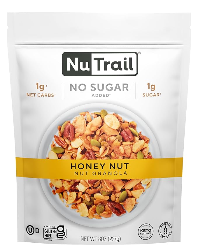 NuTrail Nut Granola Cereal, Honey Nut, 8 oz. 1 Count