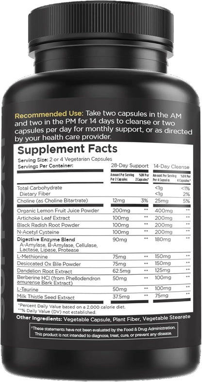 Livingood Daily Intestinal Cleanse, para & Candi Cleanser or Support (56 Vegetarian Capsules) - Support Heart, Skin, & Gut Health - Non-GMO, Gluten-Free, & Vegan