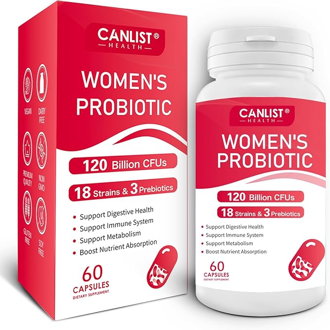 Women's Probiotics120 Billion CFUs 18 Strains 3 Prebiotics