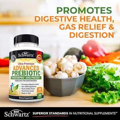 Prebiotics for Advanced Gut Health -120 Capsules
