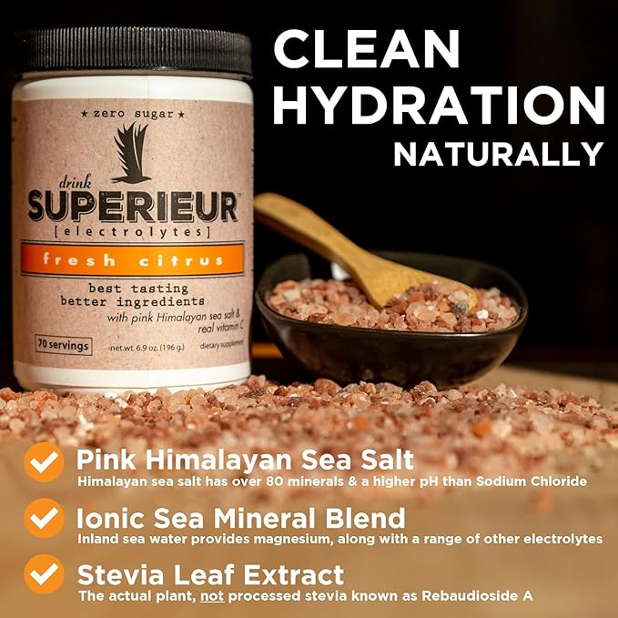 Superieur Electrolytes – Plant Based Electrolyte (70 Servings)