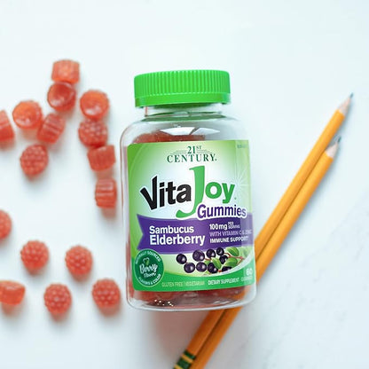 21st Century VitaJoy Sambucus Elderberry Gummies, 60 Count