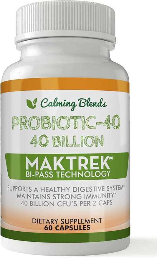 Probiotic, 40 Billion CFU, Bi-Pass Delivery 60 Vegetable
